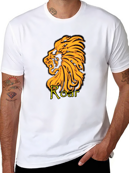 Lion Roar Graphic T-Shirt - Black