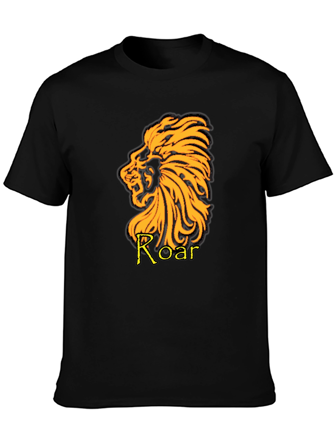 Lion Roar Graphic T-Shirt - Black