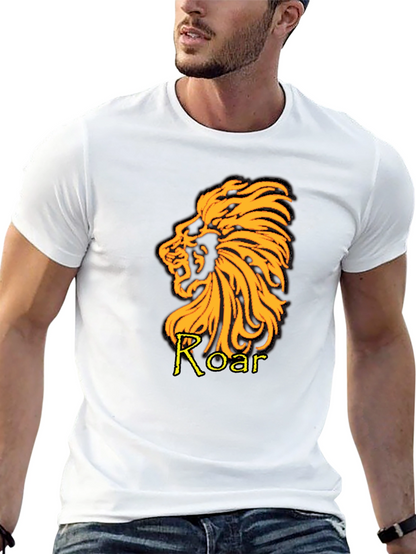 Lion Roar Graphic T-Shirt - Black