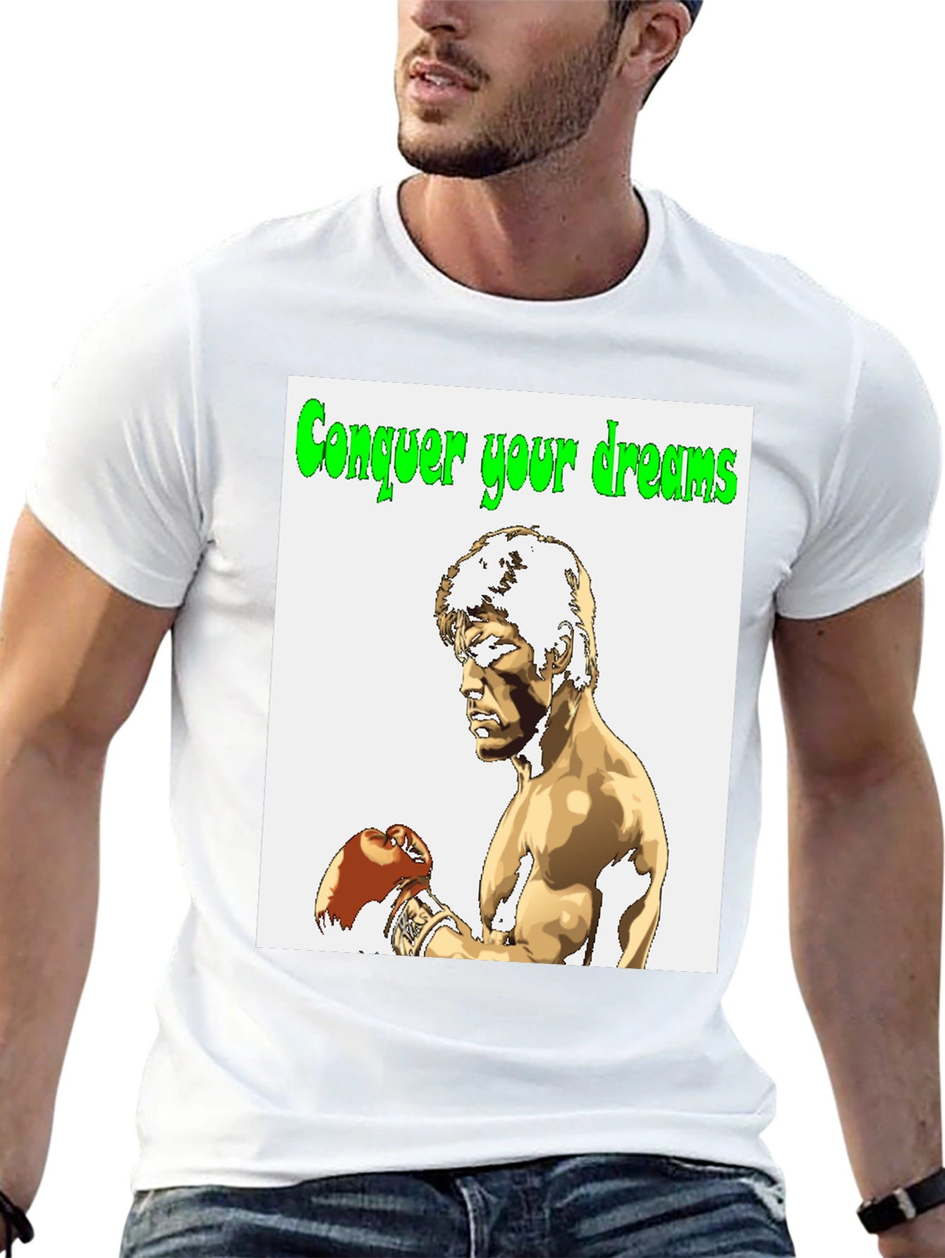 Conquer Your Dreams Graphic Tee - Rocky Inspired T-Shirt