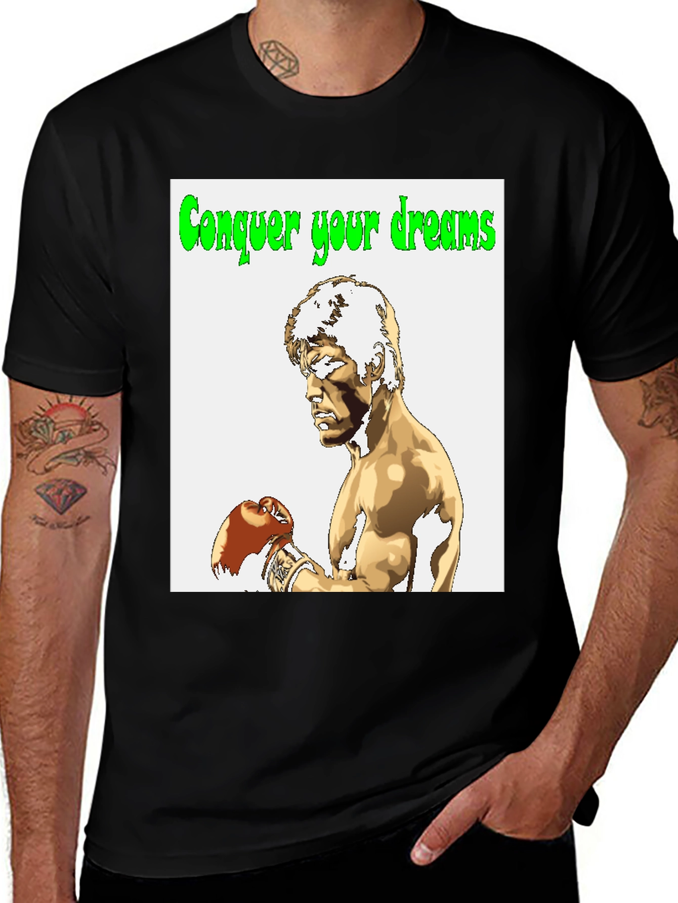 Conquer Your Dreams Graphic Tee - Rocky Inspired T-Shirt