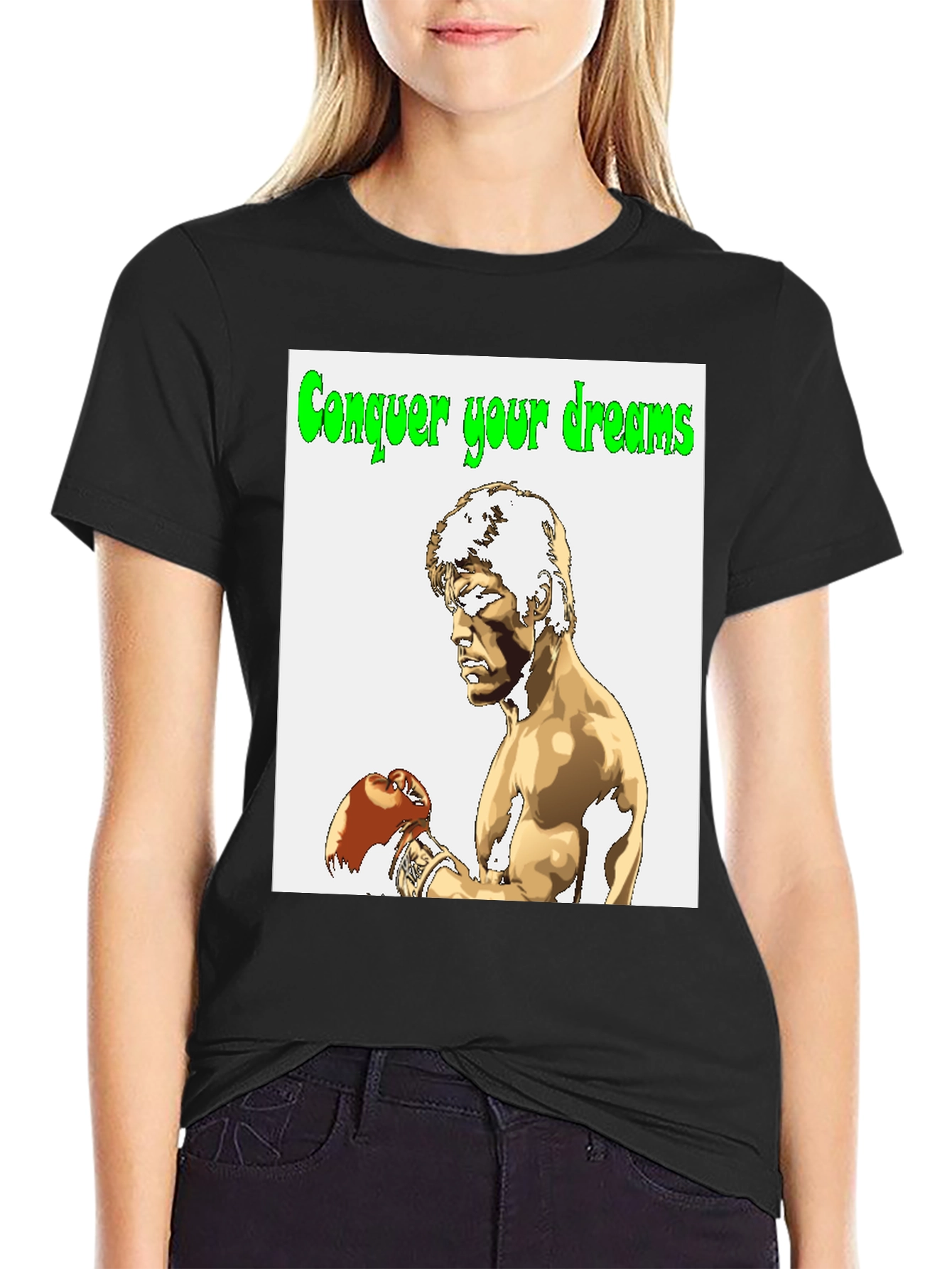 Conquer Your Dreams Graphic Tee - Rocky Inspired T-Shirt
