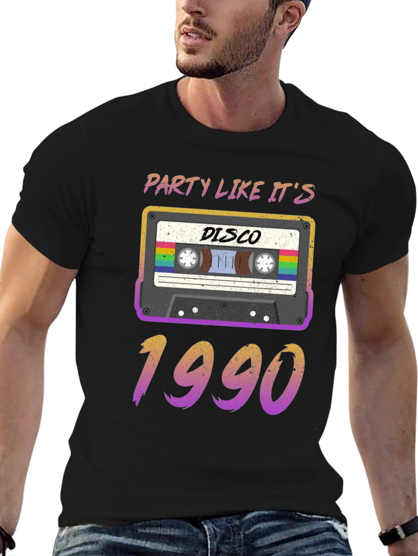 Retro 1990s Disco Cassette T-Shirt