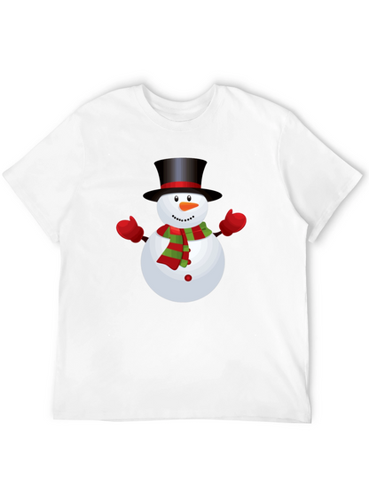 Snowman Graphic Tee - Festive Holiday Shirt