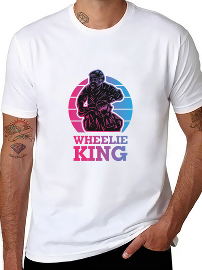 Wheelie King Graphic Tee - Motorbike T-Shirt