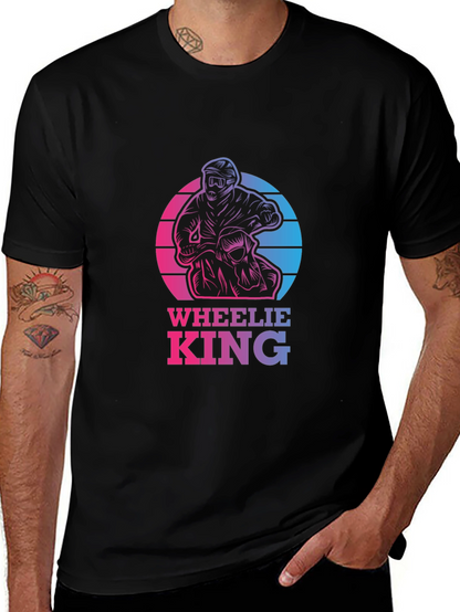 Wheelie King Graphic Tee - Motorbike T-Shirt