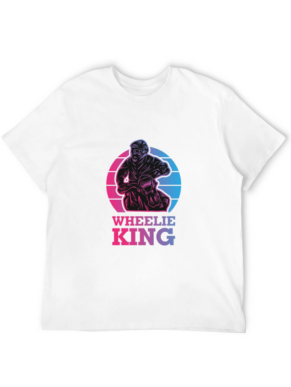 Wheelie King Graphic Tee - Motorbike T-Shirt