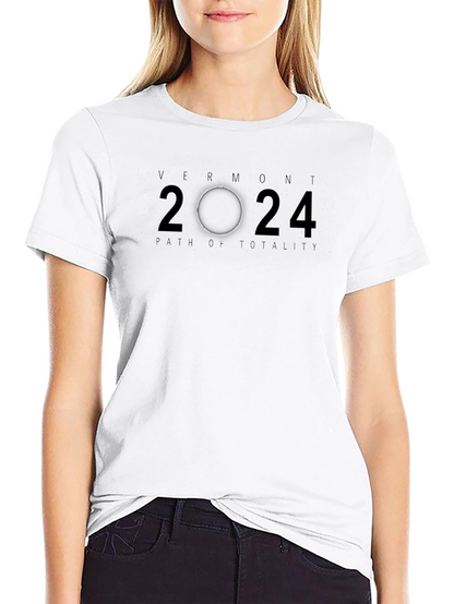 Vermont 2024 Path of Totality Eclipse T-Shirt