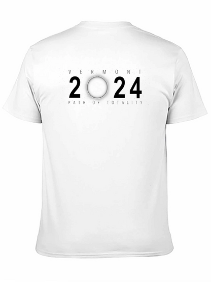 Vermont 2024 Path of Totality Eclipse T-Shirt