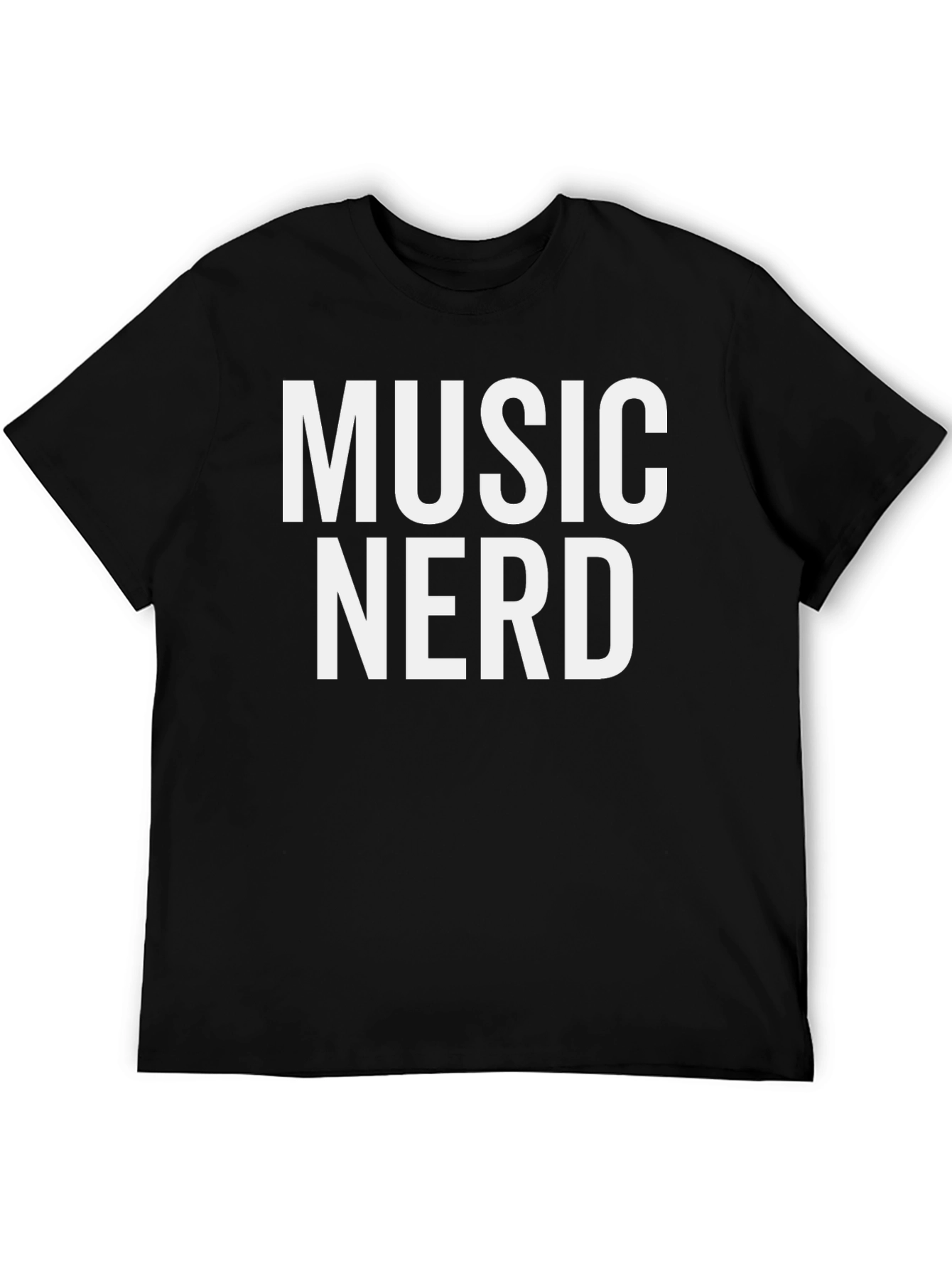 Music Nerd Graphic Tee - Black T-Shirt