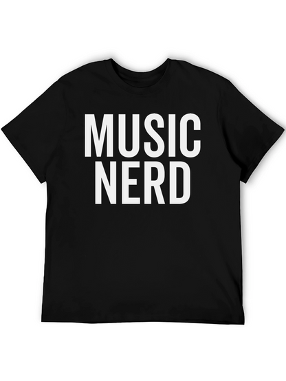Music Nerd Graphic Tee - Black T-Shirt