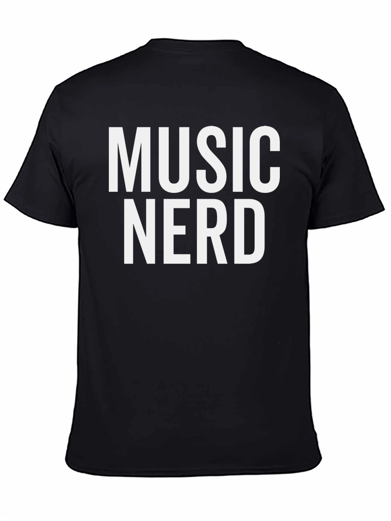 Music Nerd Graphic Tee - Black T-Shirt
