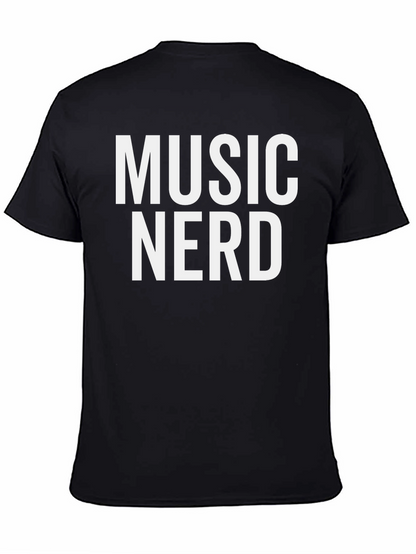 Music Nerd Graphic Tee - Black T-Shirt