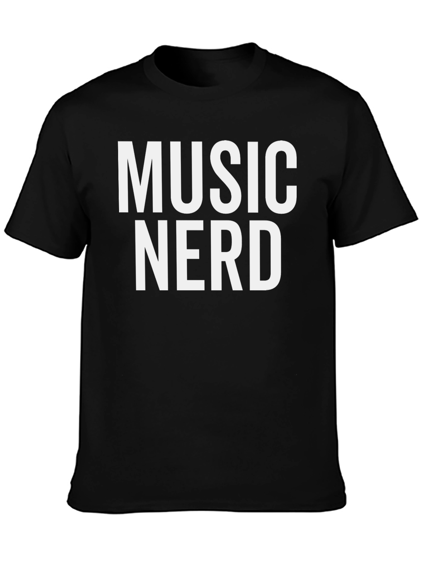 Music Nerd Graphic Tee - Black T-Shirt