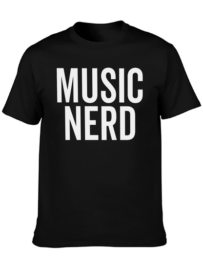 Music Nerd Graphic Tee - Black T-Shirt