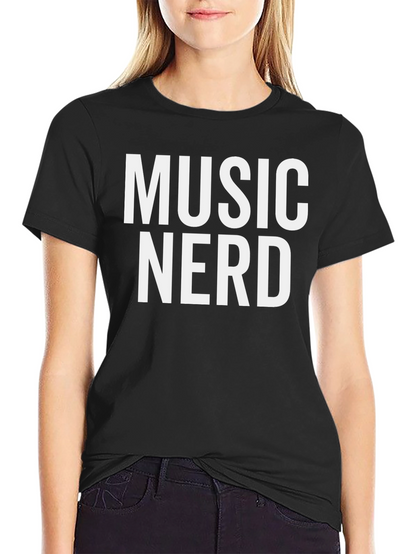 Music Nerd Graphic Tee - Black T-Shirt