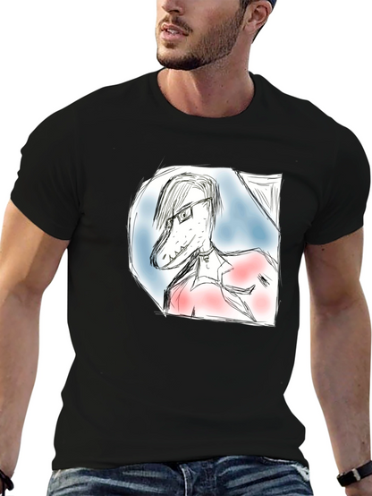 Dinosaur Sketch T-Shirt - Unique Graphic Tee