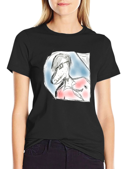 Dinosaur Sketch T-Shirt - Unique Graphic Tee