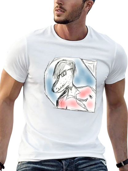 Dinosaur Sketch T-Shirt - Unique Graphic Tee