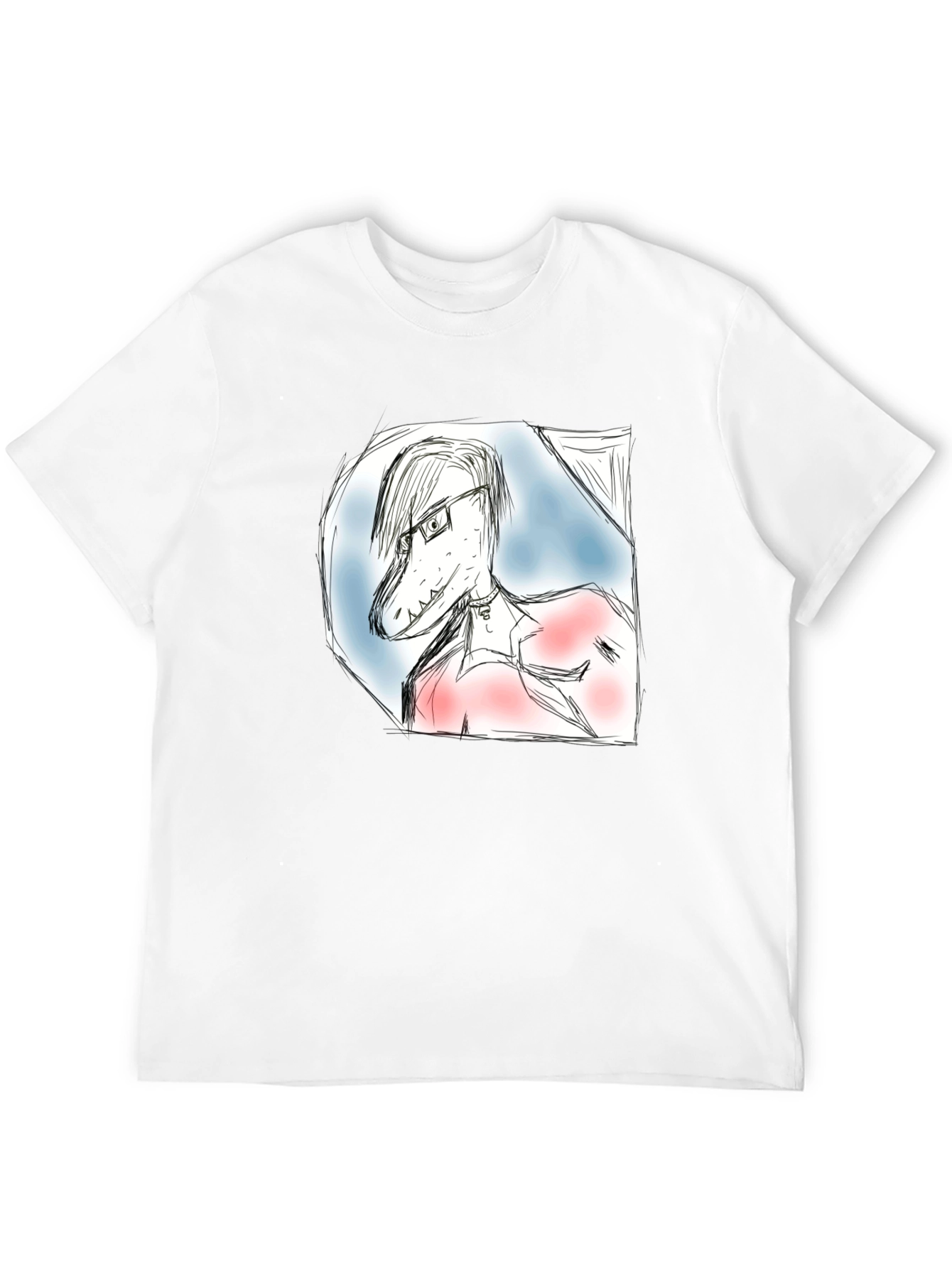 Dinosaur Sketch T-Shirt - Unique Graphic Tee