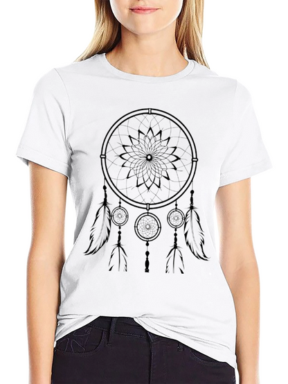 Dreamcatcher Graphic Tee - Stylish Black T-Shirt