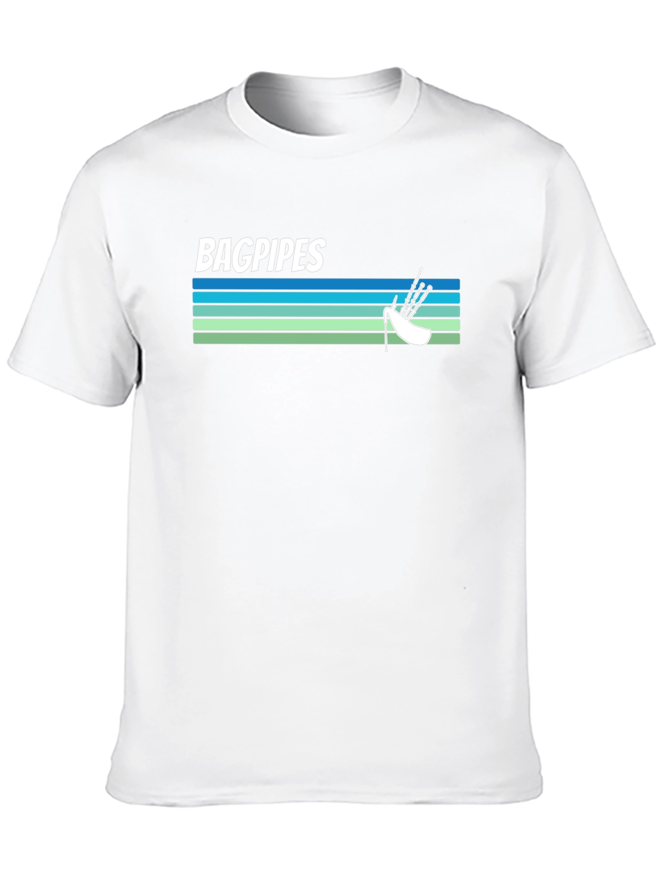 Bagpipes Graphic Tee - Scottish Music Shirt