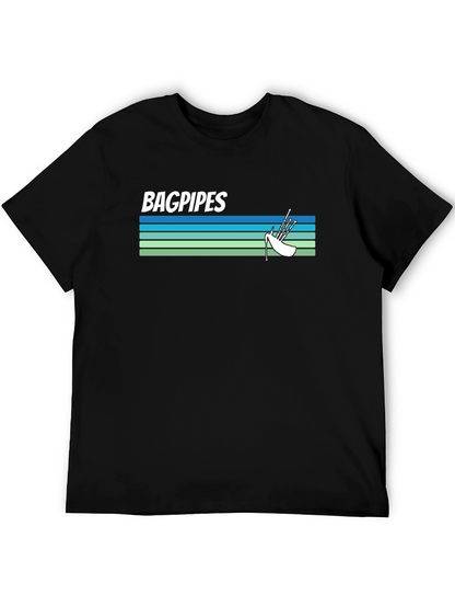 Bagpipes Graphic Tee - Scottish Music Shirt