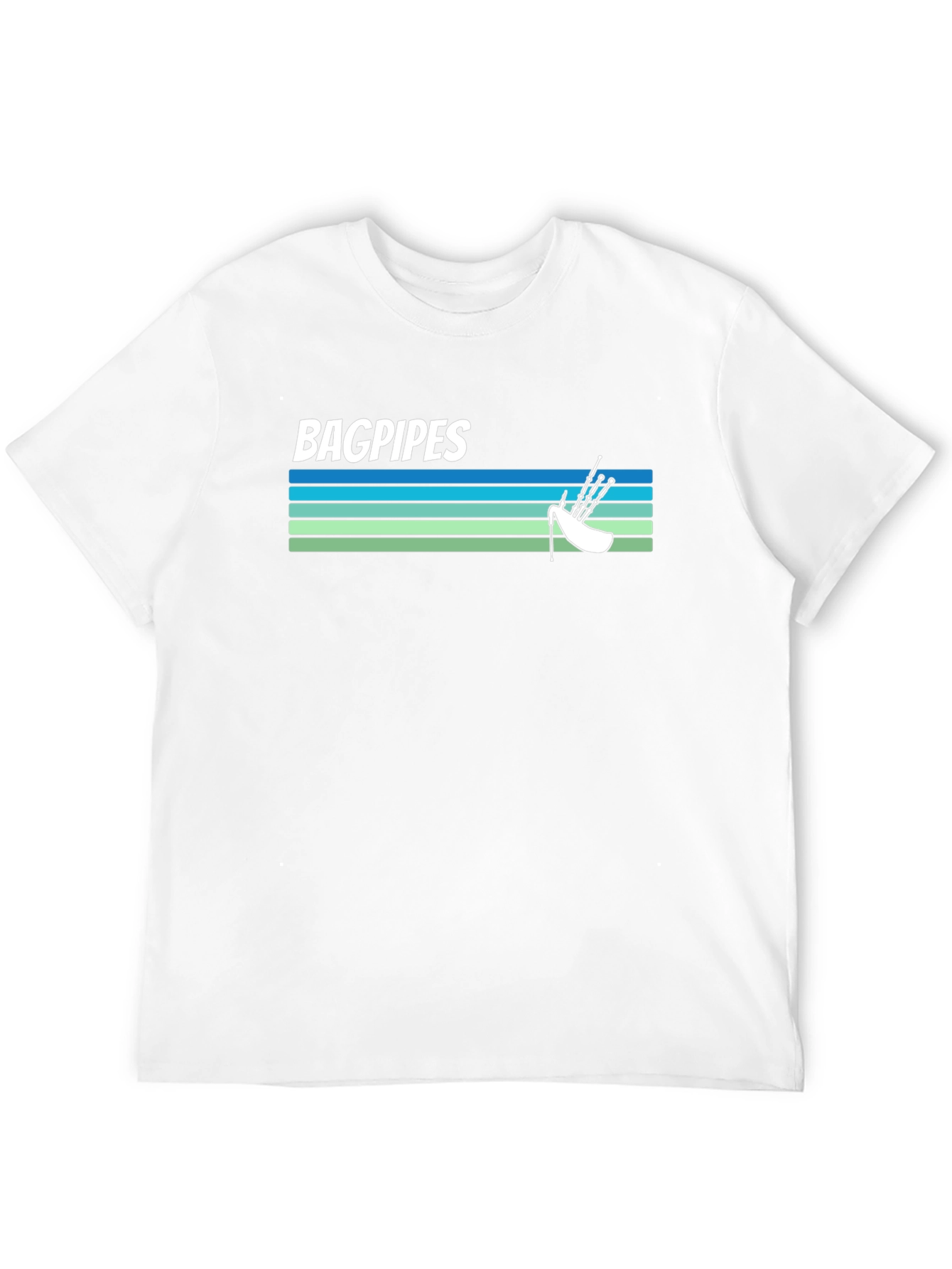 Bagpipes Graphic Tee - Scottish Music Shirt