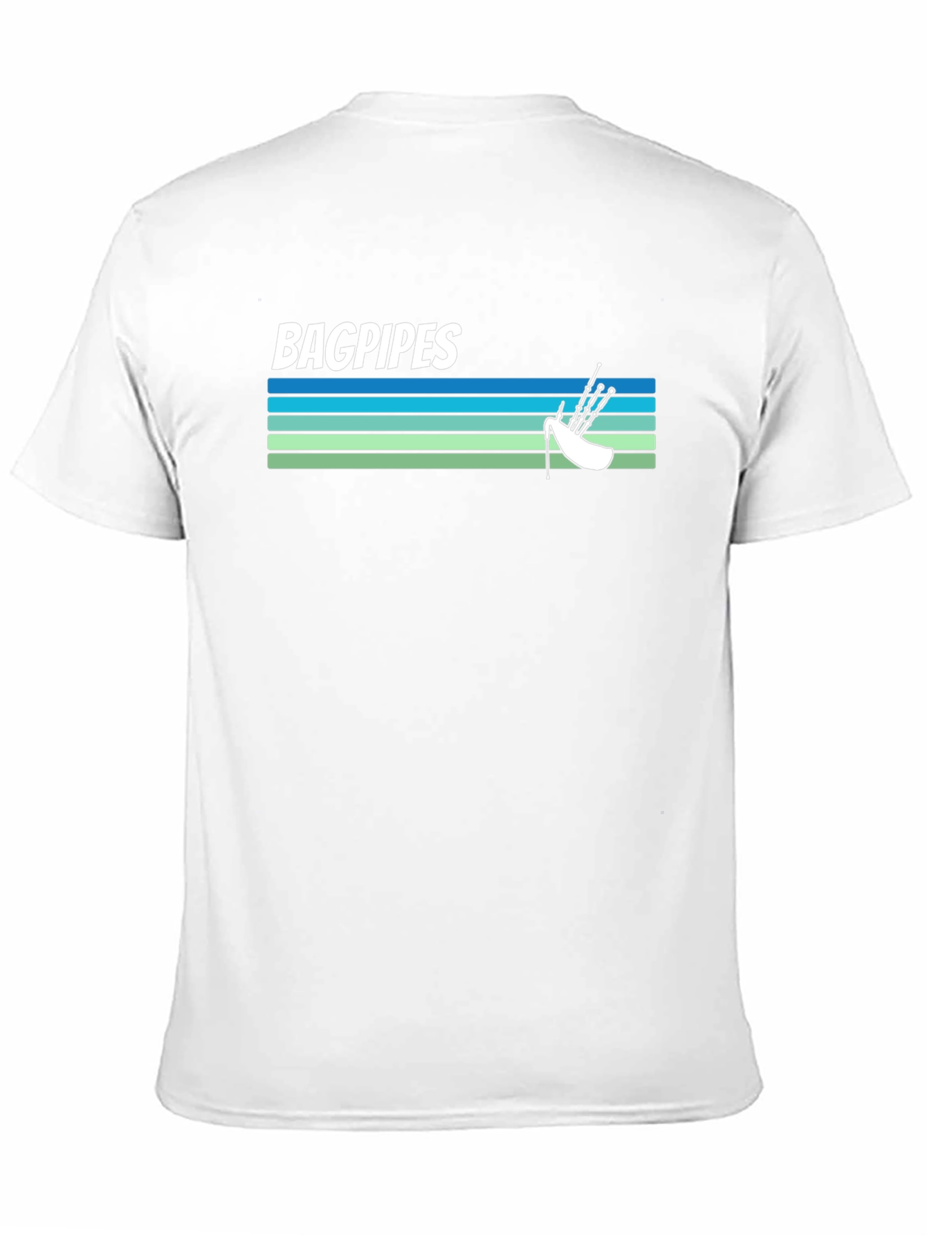 Bagpipes Graphic Tee - Scottish Music Shirt