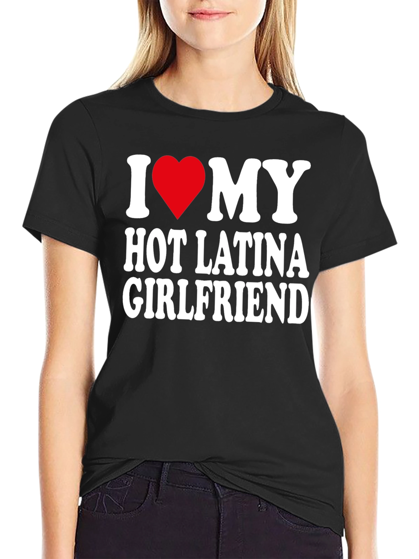 I Heart My Hot Latina Girlfriend Mens T-Shirt