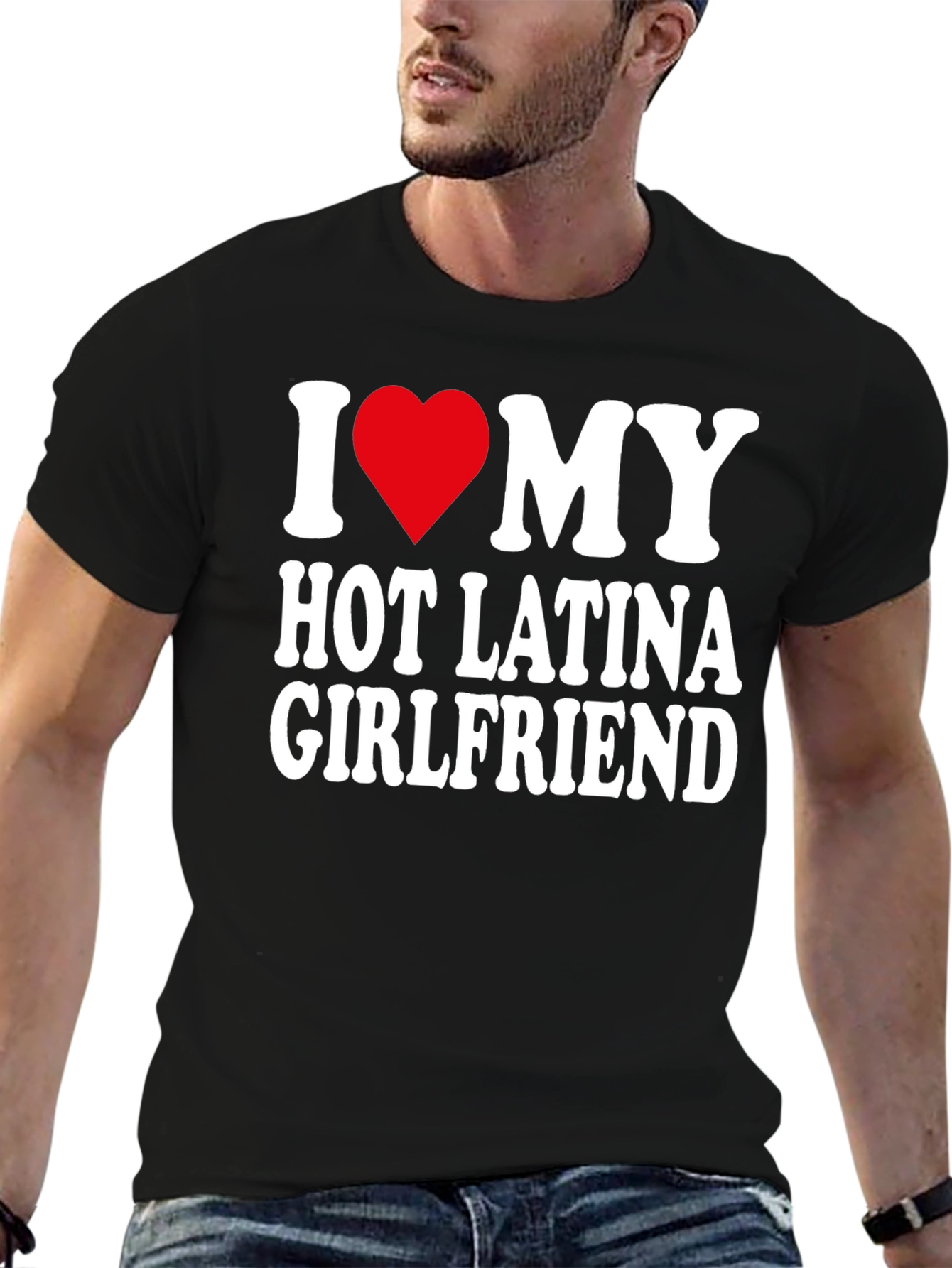 I Heart My Hot Latina Girlfriend Mens T-Shirt