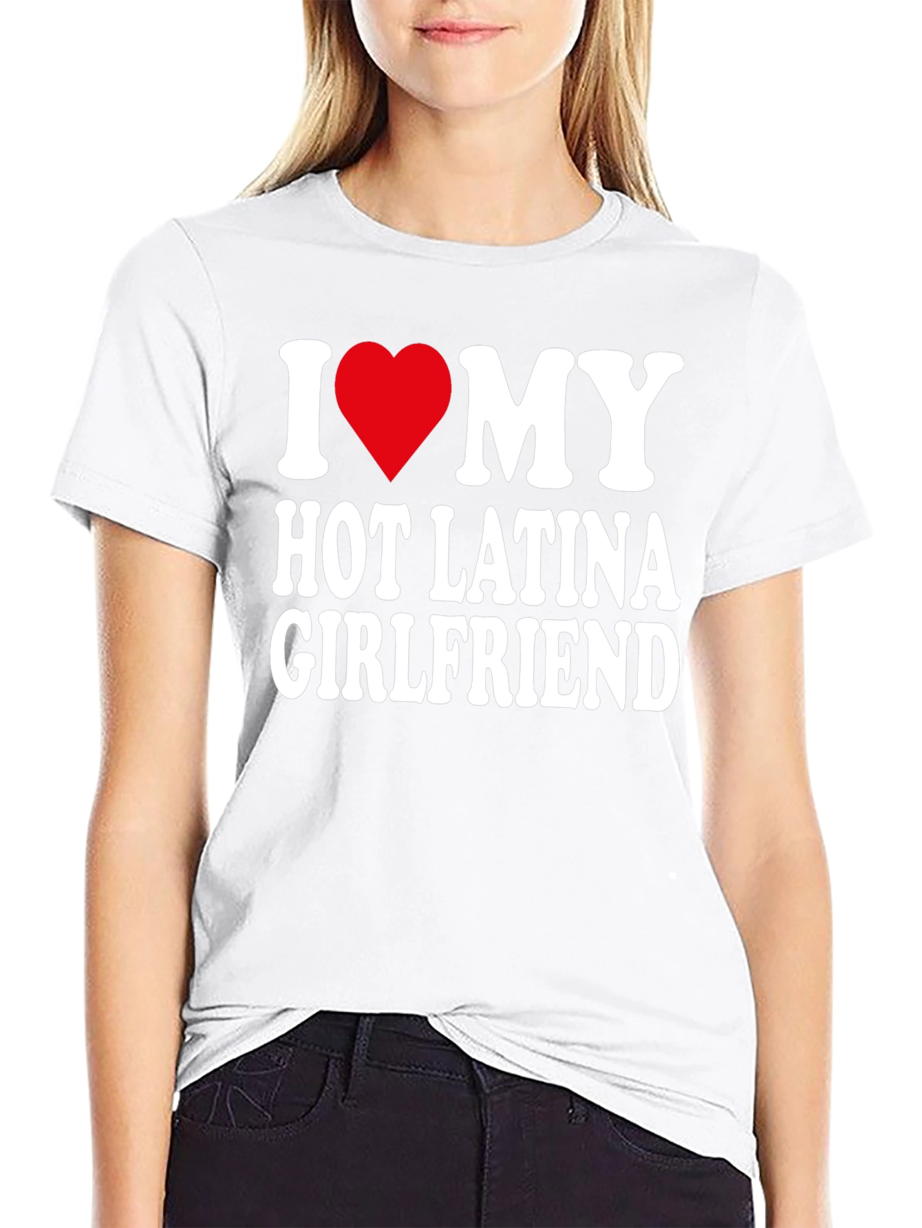 I Heart My Hot Latina Girlfriend Mens T-Shirt