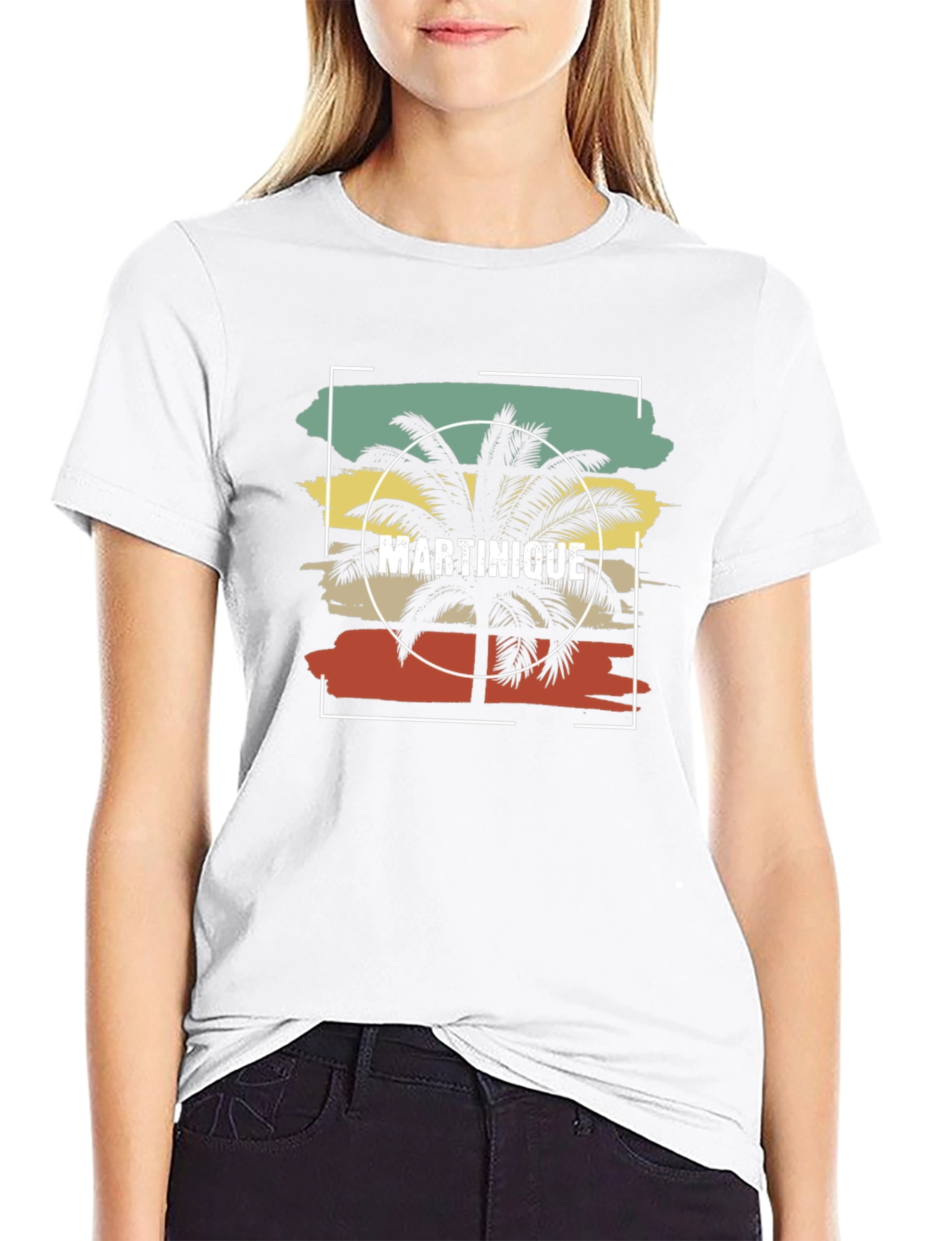 Martinique Palm Tree Graphic Tee