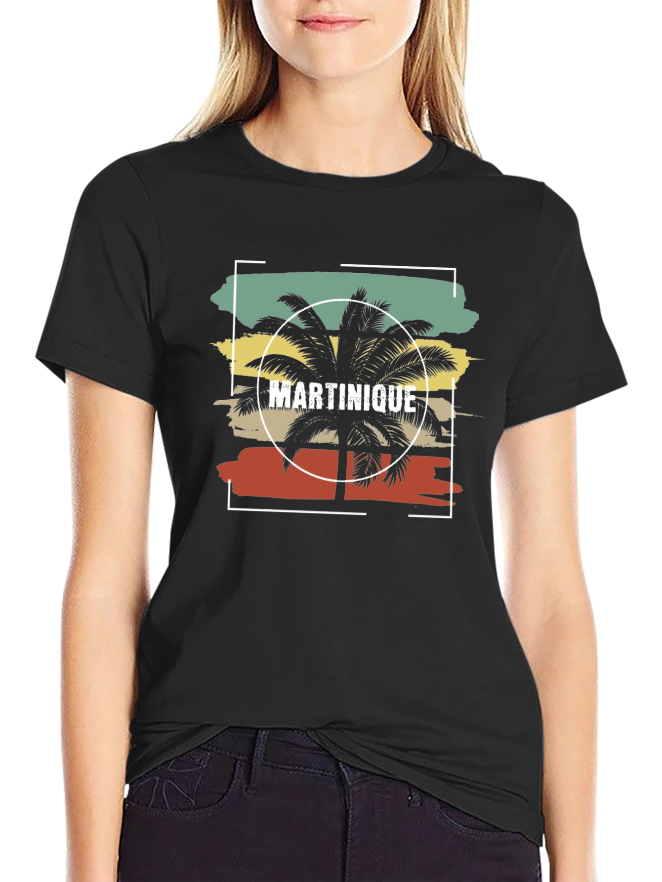 Martinique Palm Tree Graphic Tee