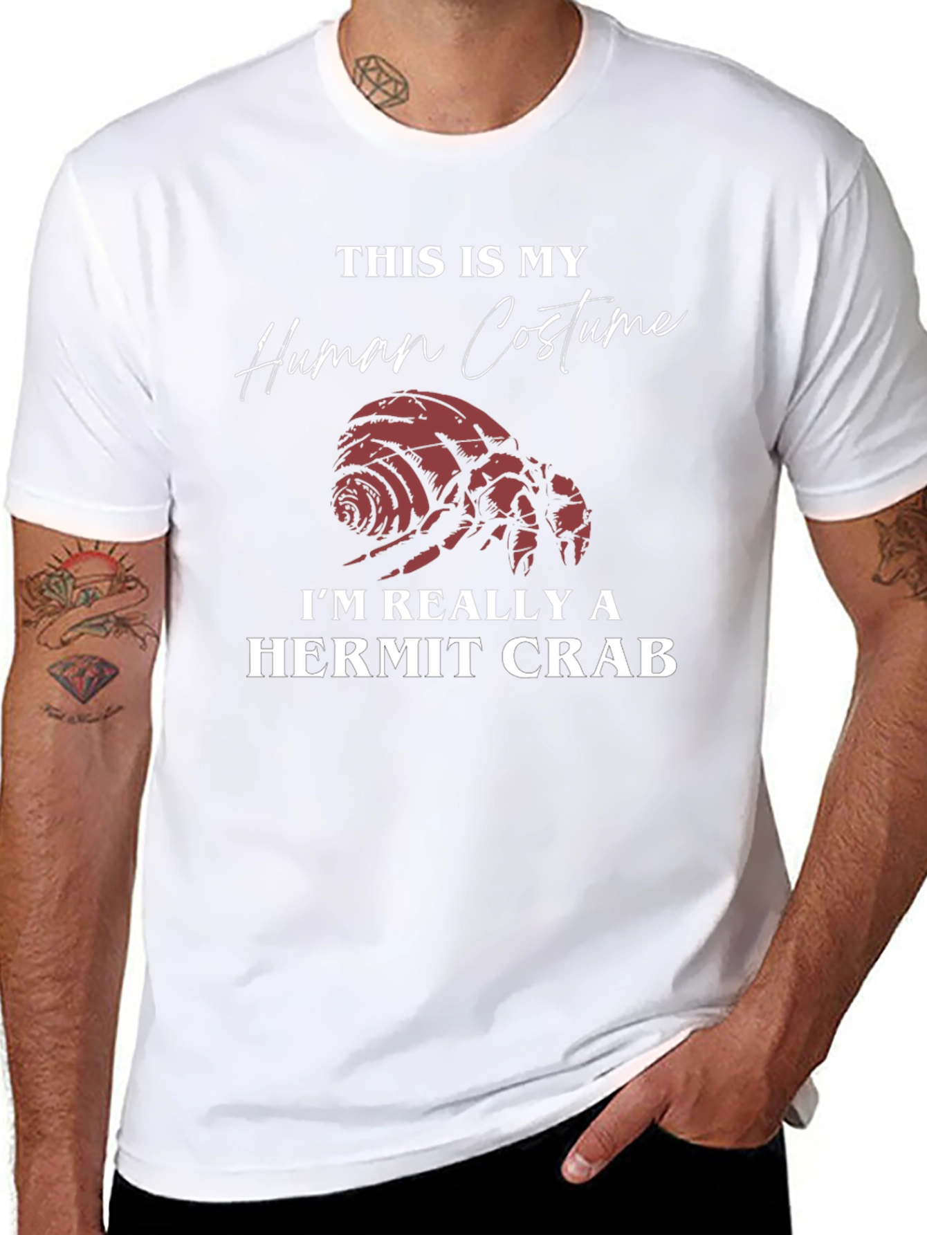 Hermit Crab Human Costume T-Shirt Funny