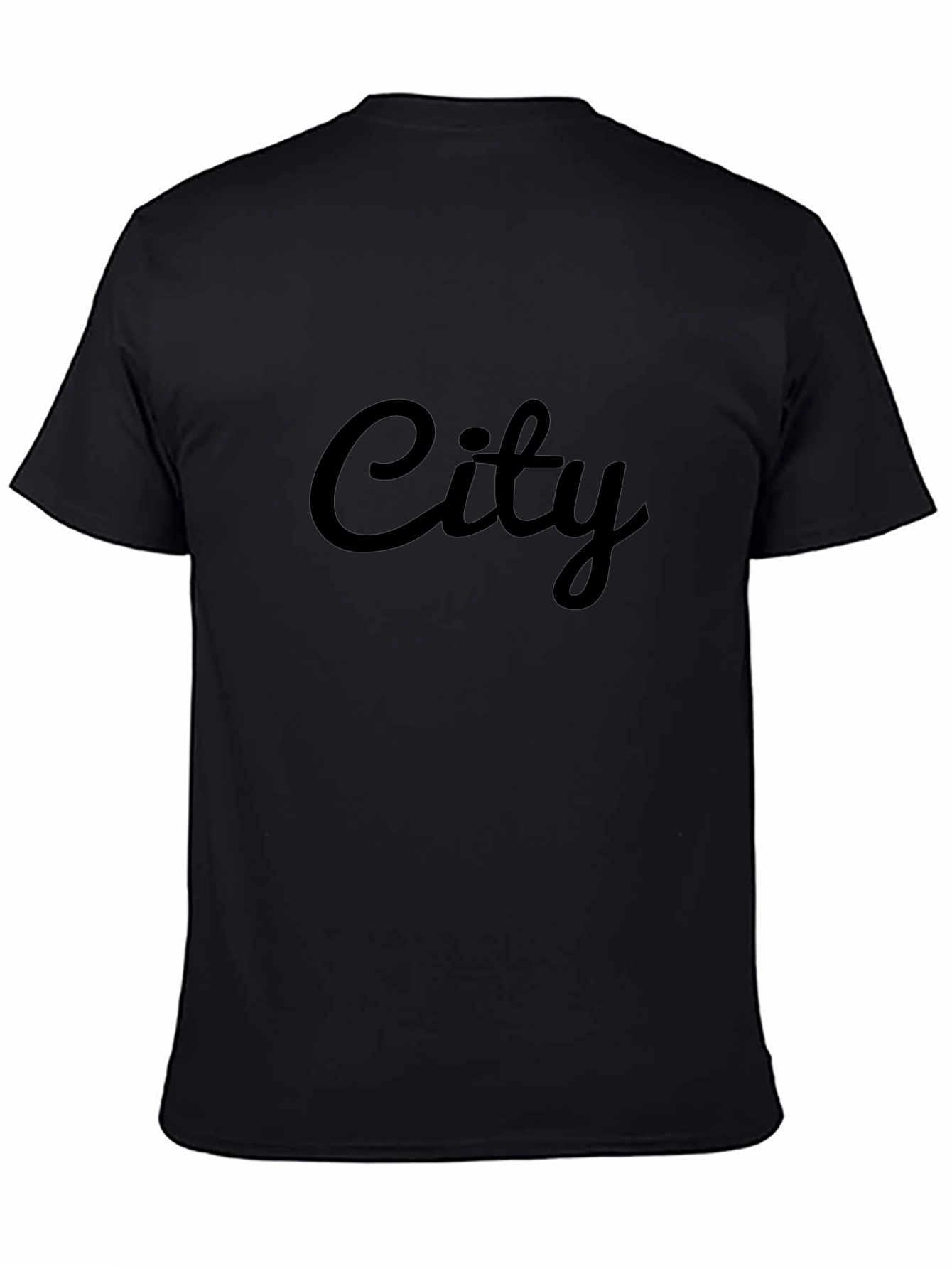 City Graphic Print Black T-Shirt