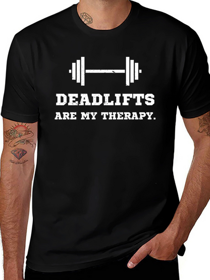 Deadlifts Are My Therapy Graphic T-Shirt