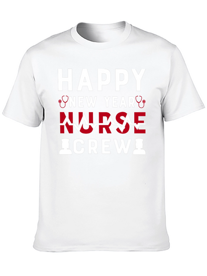 Happy New Year Nurse Crew Graphic T-Shirt