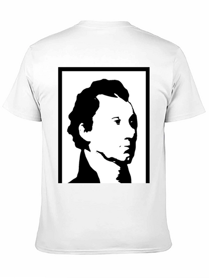 Monochrome Portrait Graphic T-Shirt