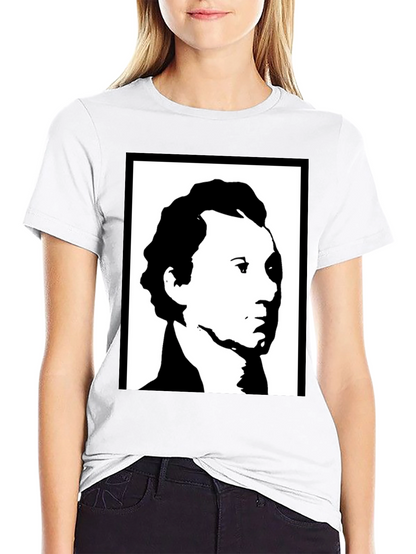 Monochrome Portrait Graphic T-Shirt