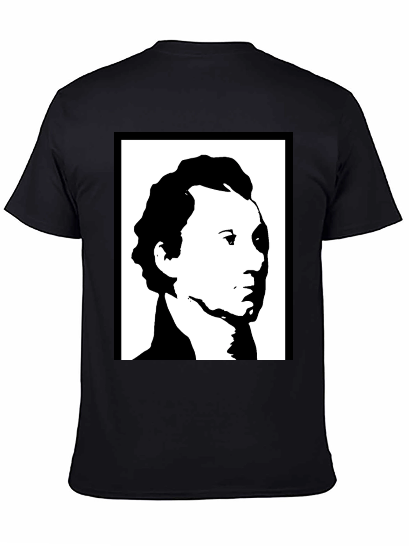 Monochrome Portrait Graphic T-Shirt
