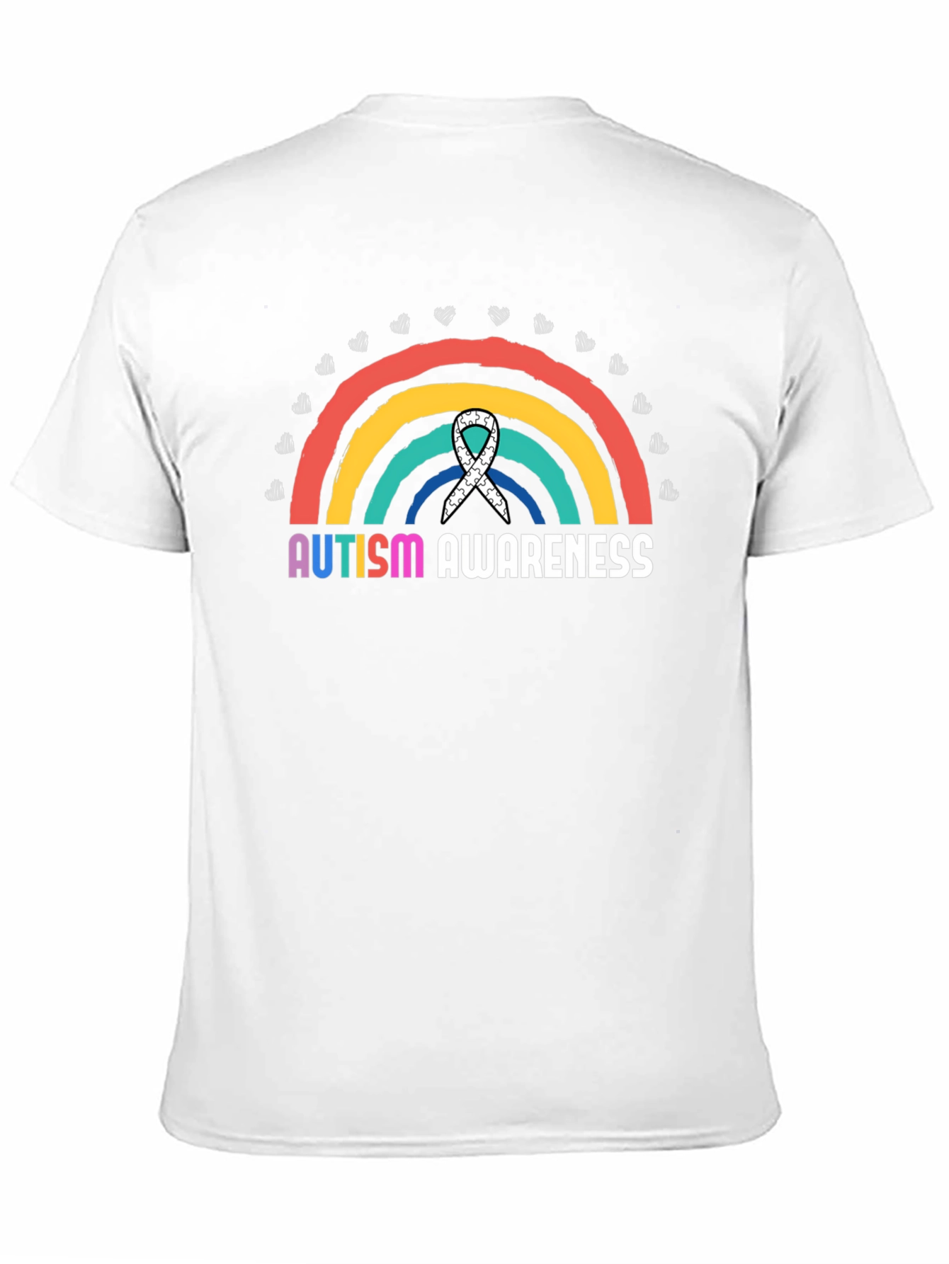 Autism Awareness Rainbow T-Shirt Support Autism