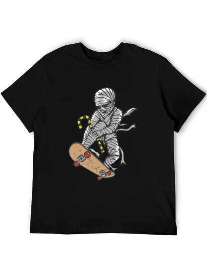 Skateboarding Mummy Graphic Tee