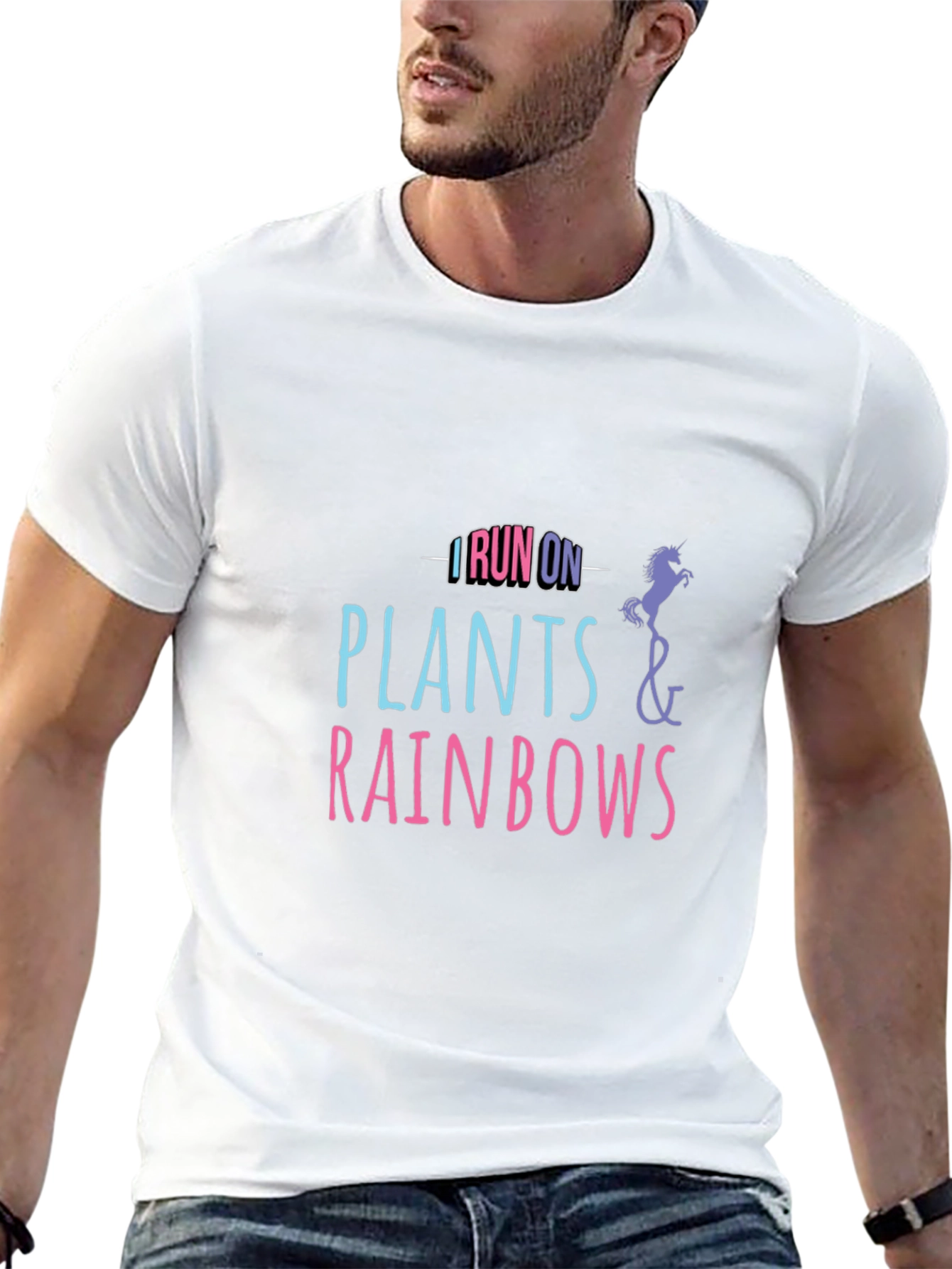 I Run on Plants and Rainbows T-Shirt