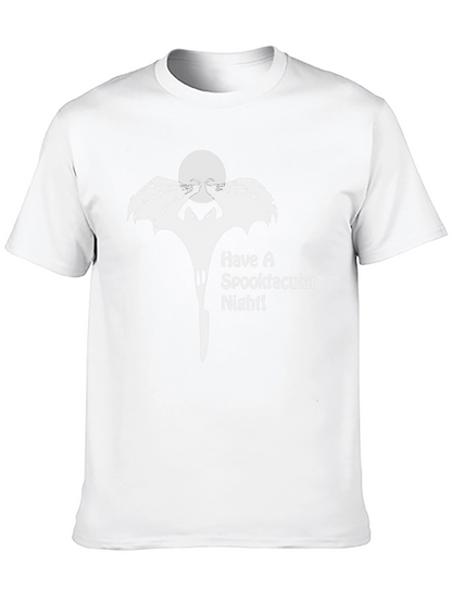Spooktacular Halloween Bat Graphic T-Shirt