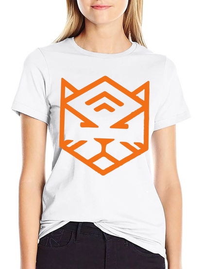 Geometric Tiger Graphic Tee - Black