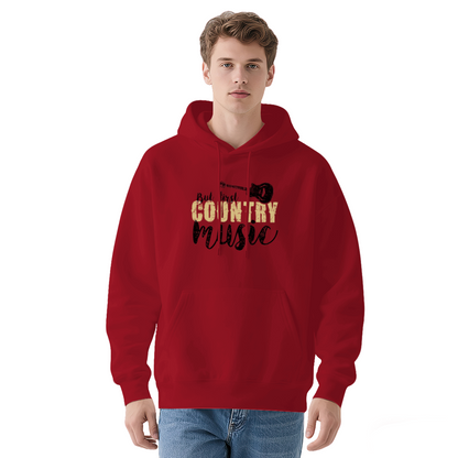 But First Country Music Distressed White Hoodie