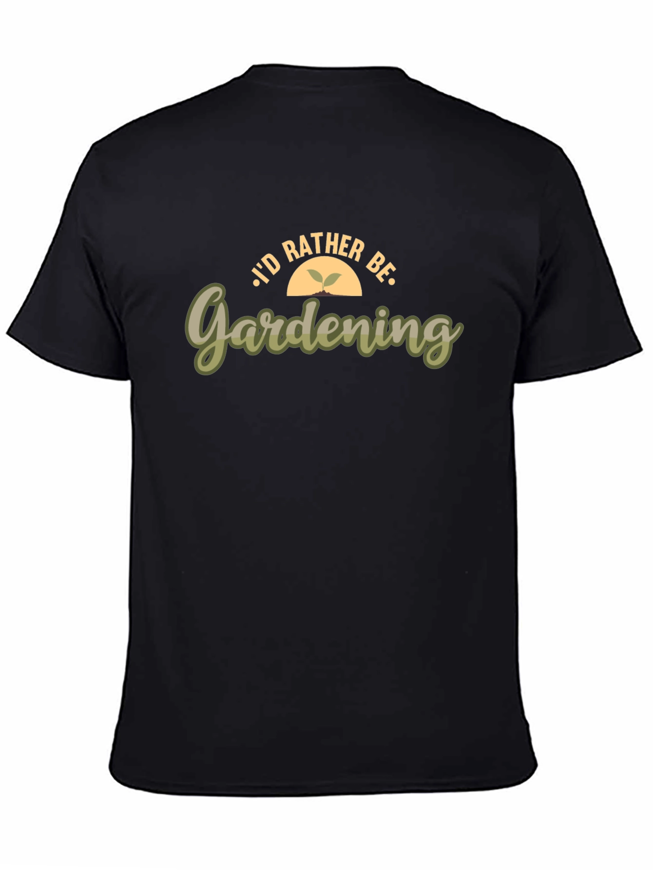 Gardening Enthusiast T-Shirt - Black