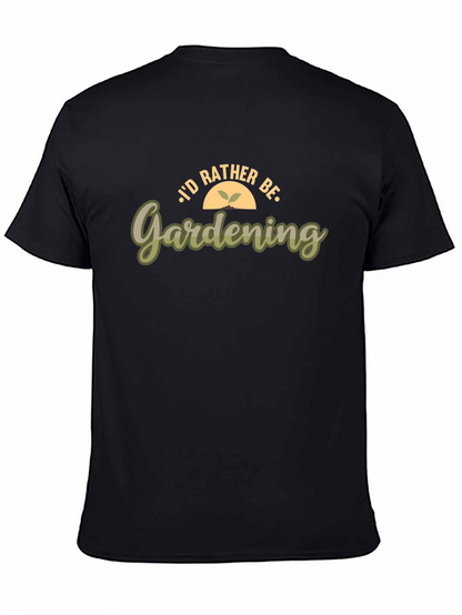 Gardening Enthusiast T-Shirt - Black