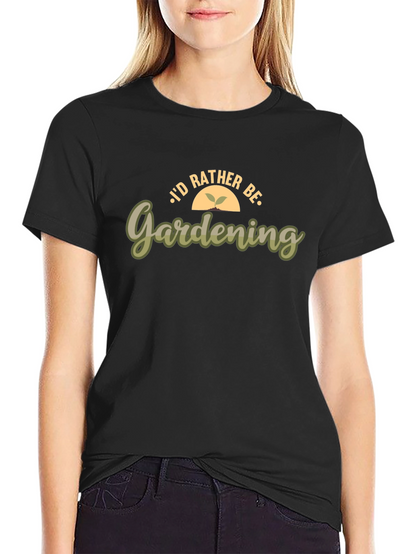 Gardening Enthusiast T-Shirt - Black